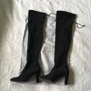 Stuart Weitzman Highland Boots (black, 7.5)